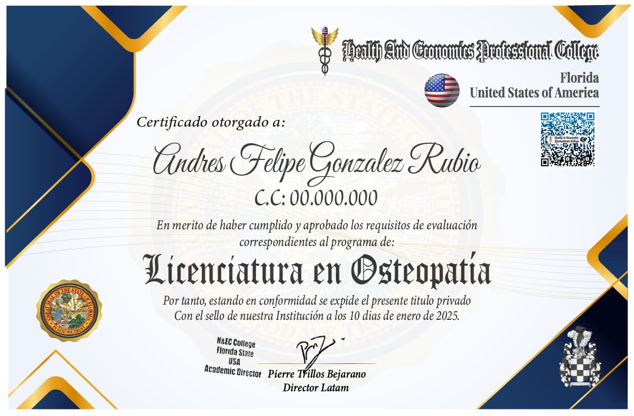 Licenciatura Osteopatía